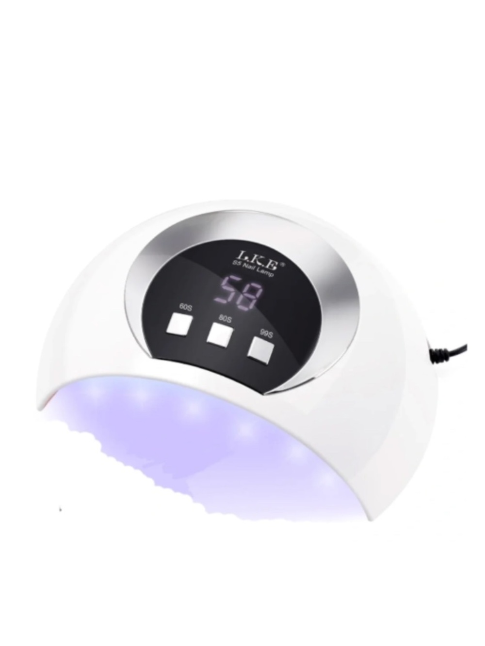 White 54 Watt Small UV Nail Lamp